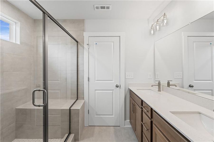 Furnished interior view inside a new home in Rose Creek, Cumming (Image 13).