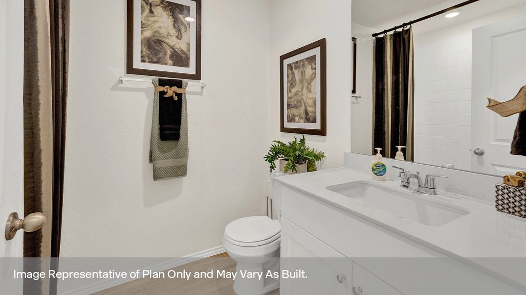 Furnished interior view inside a new home in Arroyo Ranch, Seguin (Image 8).