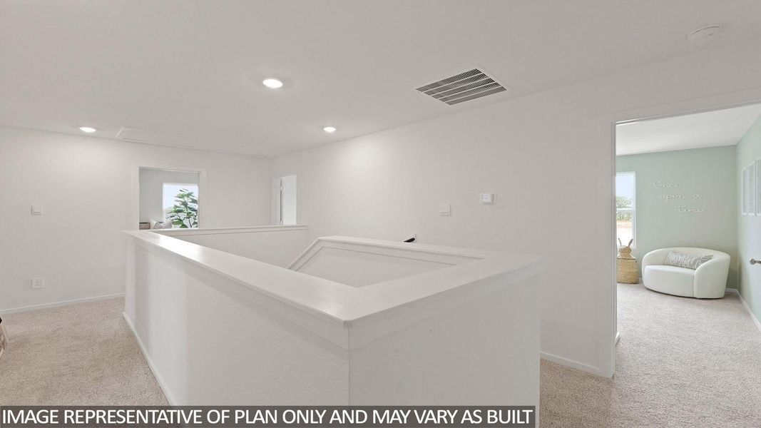 Furnished interior view inside a new home in Lexington Heights, Willis (Image 4).