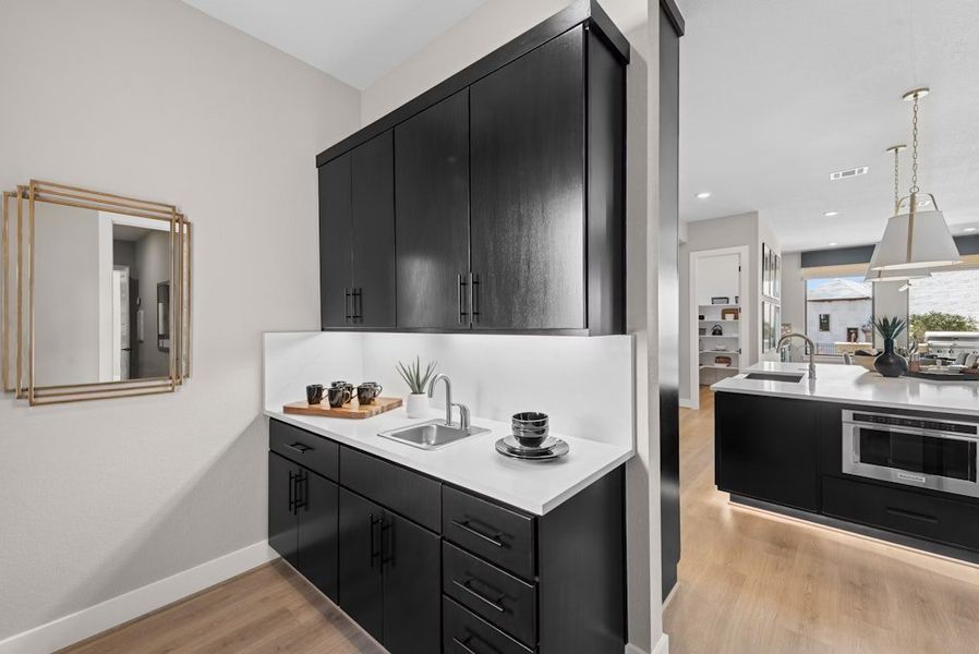 Representative furnished interior of a home built from the Emory by Scott Felder Homes in Leander Estates, Leander (Image 29).