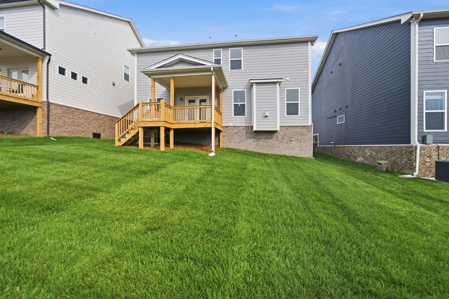 Exterior details and patio area of a home in McCain's Station, Gallatin (Image 4).