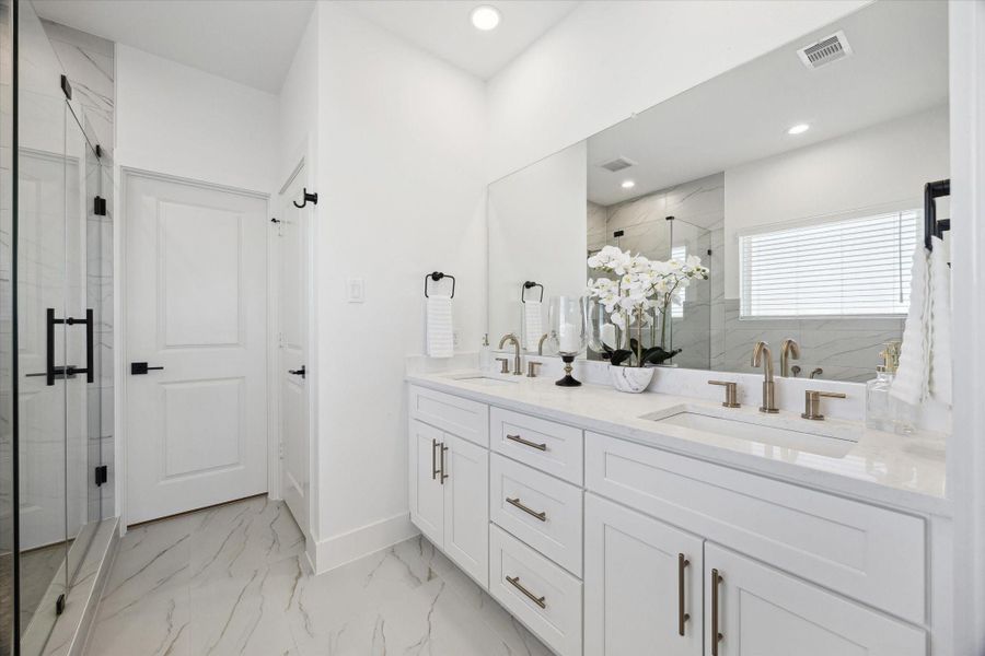 Furnished interior view inside a new home in , Houston (Image 21).