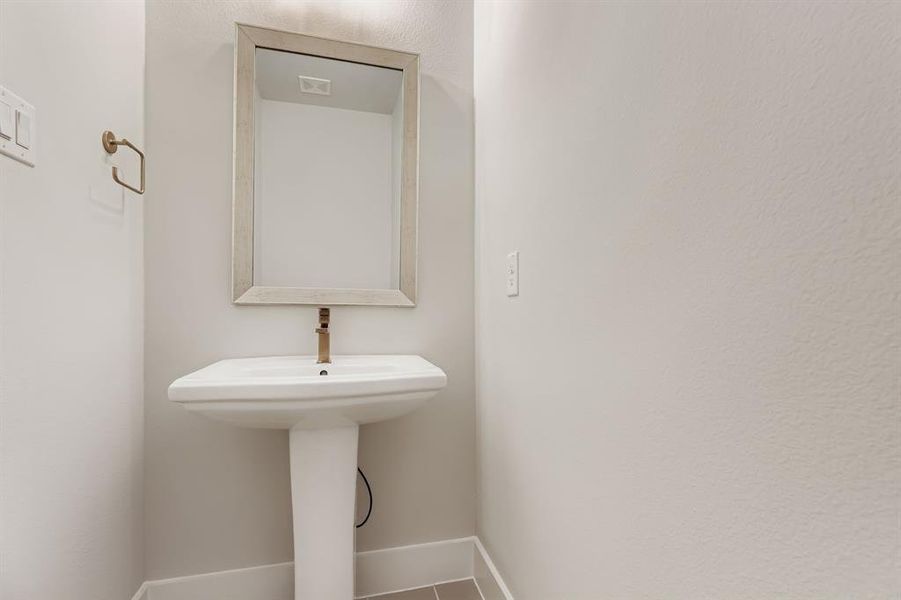 Bathroom with baseboards
