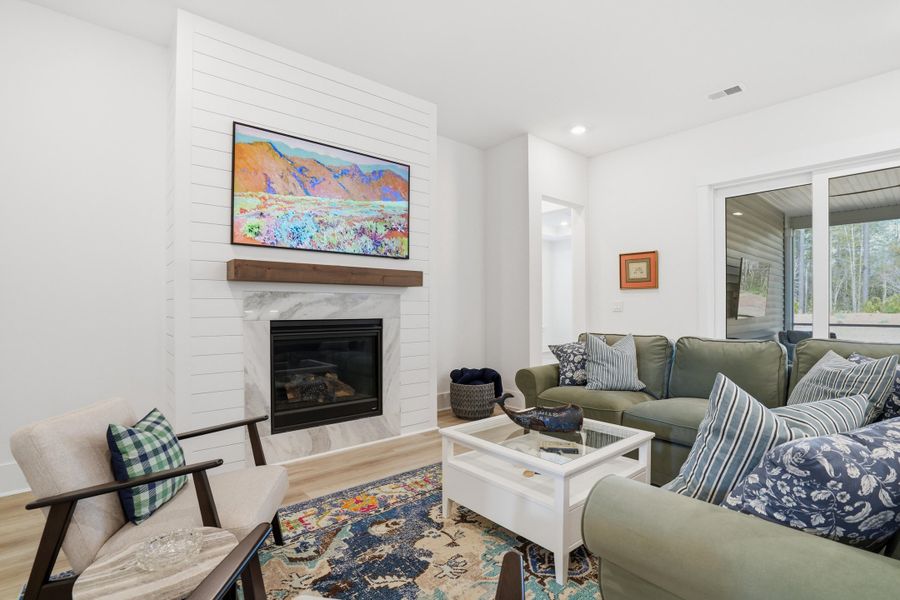 Furnished interior view inside a new home in Summerwind Crossing at Lakes of Cane Bay, Summerville (Image 12).