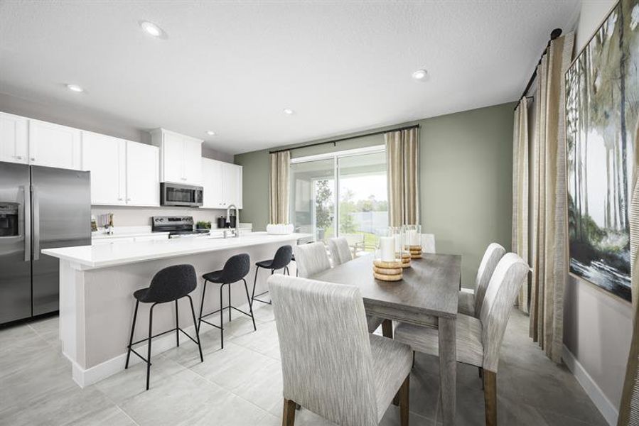 Representative furnished interior of a home built from the Mayshore Exterior by Ryan Homes in Kendall Pointe, Melbourne (Image 4).