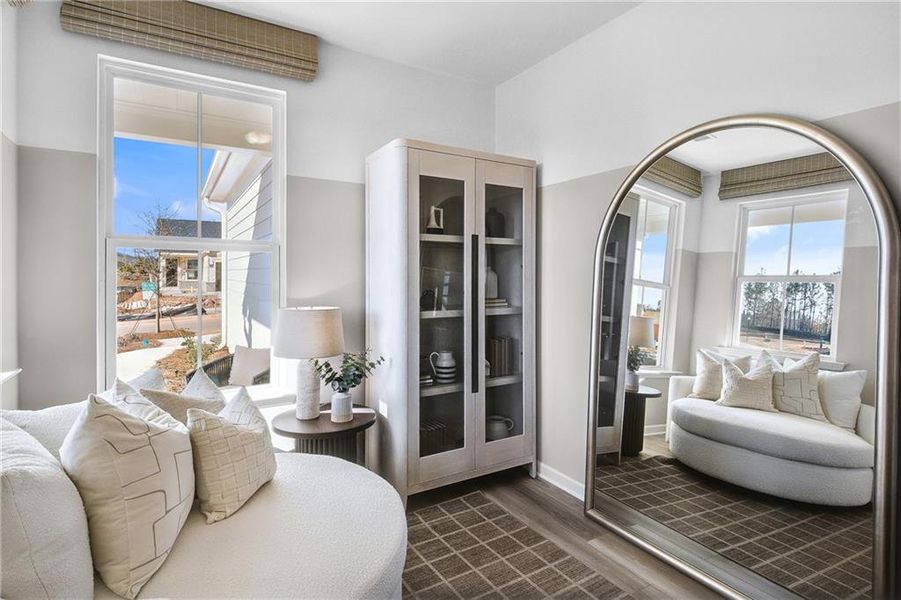 Furnished interior view inside a new home in Sun City Peachtree, Griffin (Image 23). Furnished interior view inside a new home in Sun City Peachtree, Griffin (Image 23).