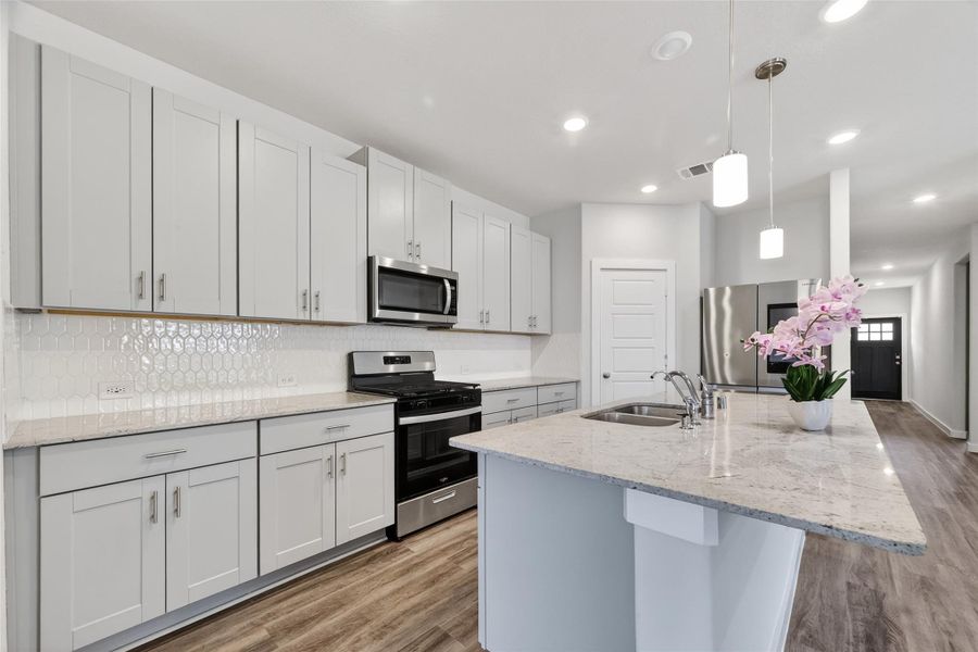 Furnished interior view inside a new home in Heights of Barbers Hill, Baytown (Image 6).