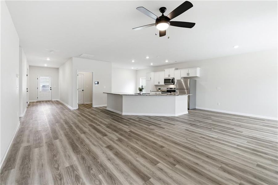 Spacious, unfurnished interior of a new home in Lake Preserve at Jackson Trail, Jefferson (Image 24). Spacious, unfurnished interior of a new home in Lake Preserve at Jackson Trail, Jefferson (Image 24).