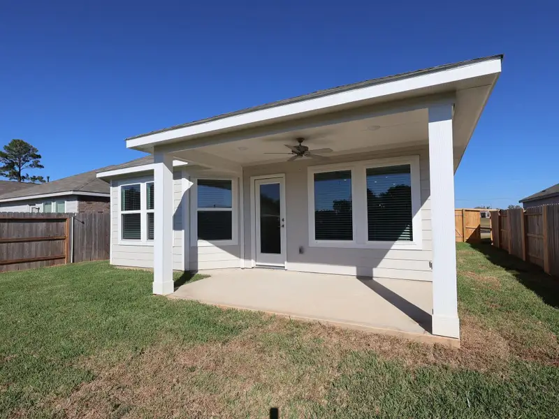 Exterior details and patio area of a home in Moran Ranch, Willis (Image 2). Exterior details and patio area of a home in Moran Ranch, Willis (Image 2).