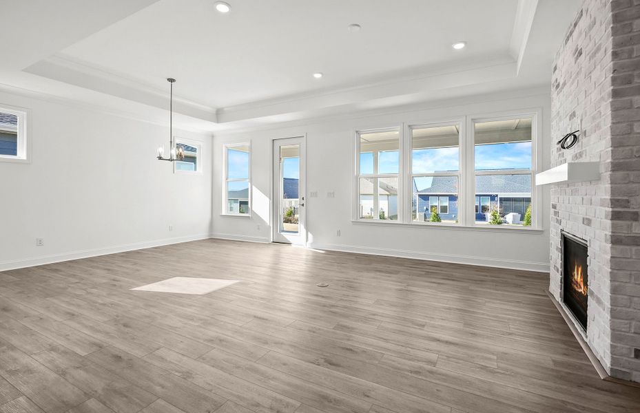Spacious, unfurnished interior of a new home in Carolina Riverside, Belmont (Image 22).