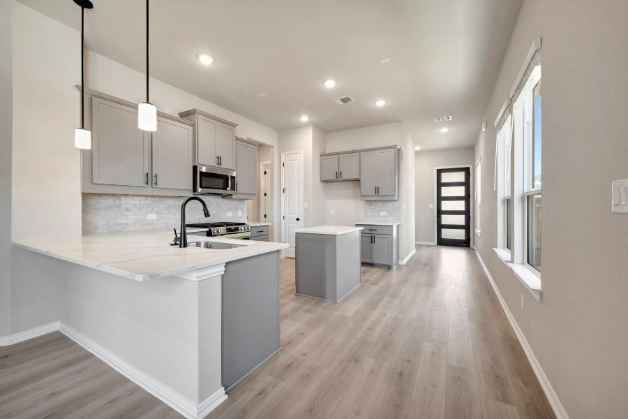 Furnished interior view inside a new home in Heritage, Dripping Springs (Image 7).