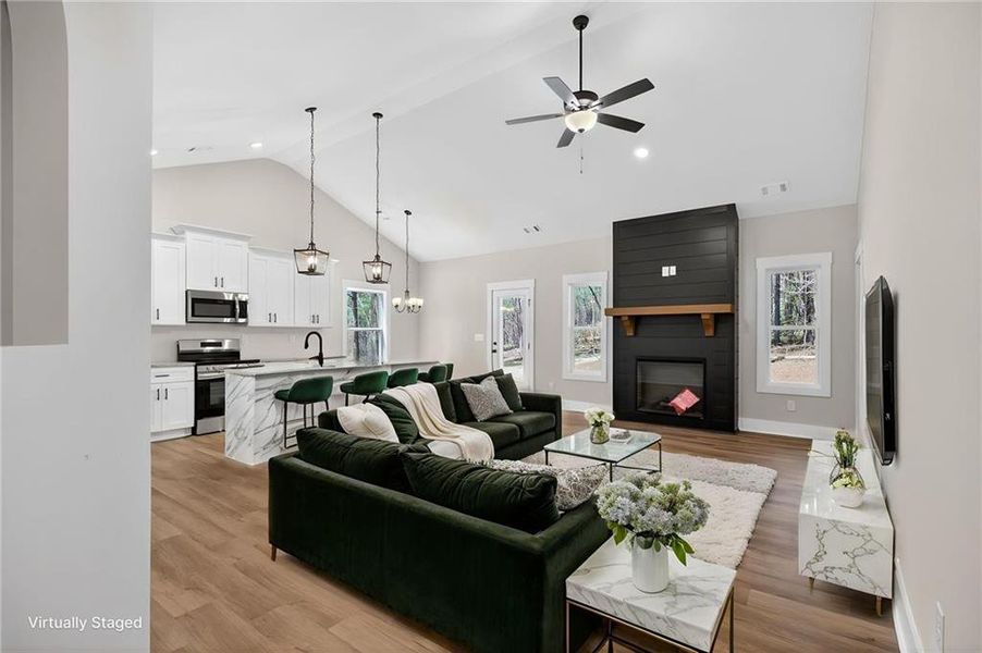 Furnished interior view inside a new home in , Silver Creek (Image 10).