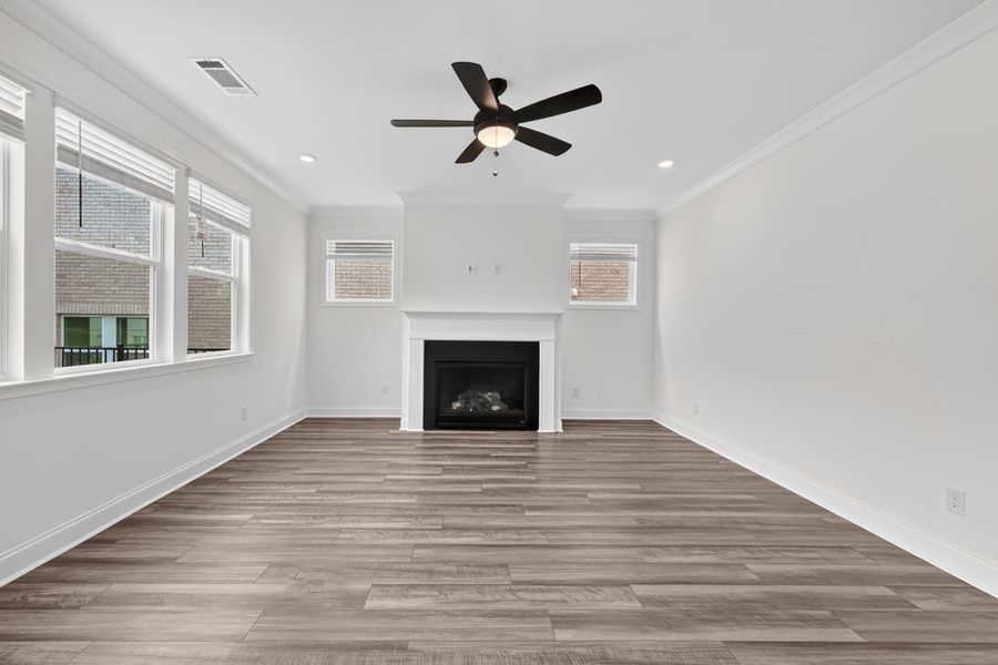 Representative unfurnished interior of a home built from the Kirkwood by Taylor Morrison in Dreycott, Lawrenceville (Image 13).