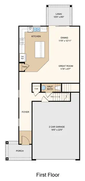 2D floor plan layout of this home in Cherry Elm at SilverLeaf, St. Augustine, FL (Image 2). 2D floor plan layout of this home in Cherry Elm at SilverLeaf, St. Augustine, FL (Image 2).