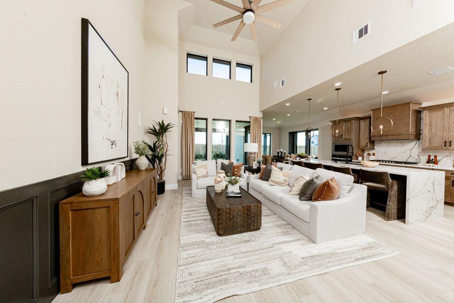 Representative furnished interior of a home built from the Summerfield by Beazer Homes in Bridgeland, Cypress (Image 8).