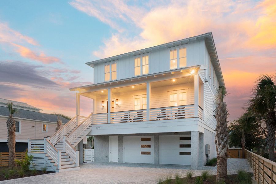 Exterior details and patio area of a home in , Isle Of Palms (Image 42).