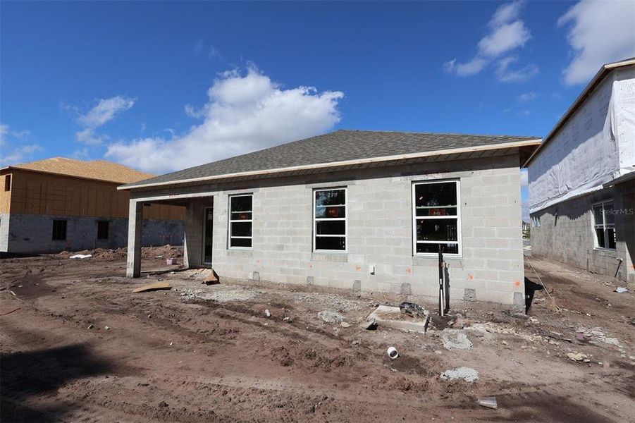 In-progress construction of a new home in Eden at Crossprairie, St. Cloud, FL (Image 21).