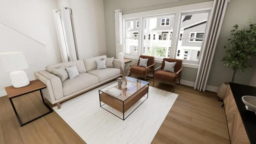 Furnished interior view inside a new home in Allen Park, Raleigh (Image 3).