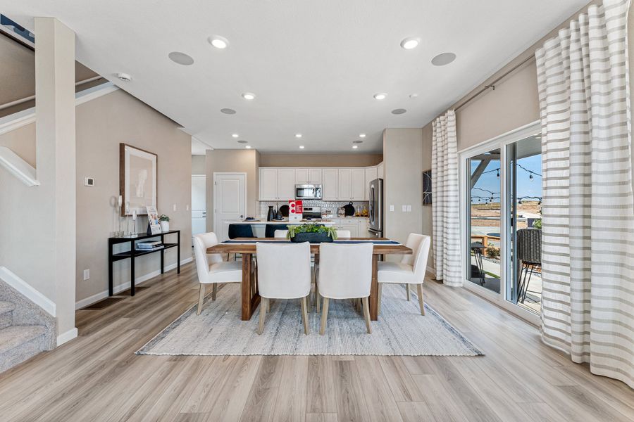 Furnished interior view inside a new home in The Aurora Highlands, Aurora (Image 13).