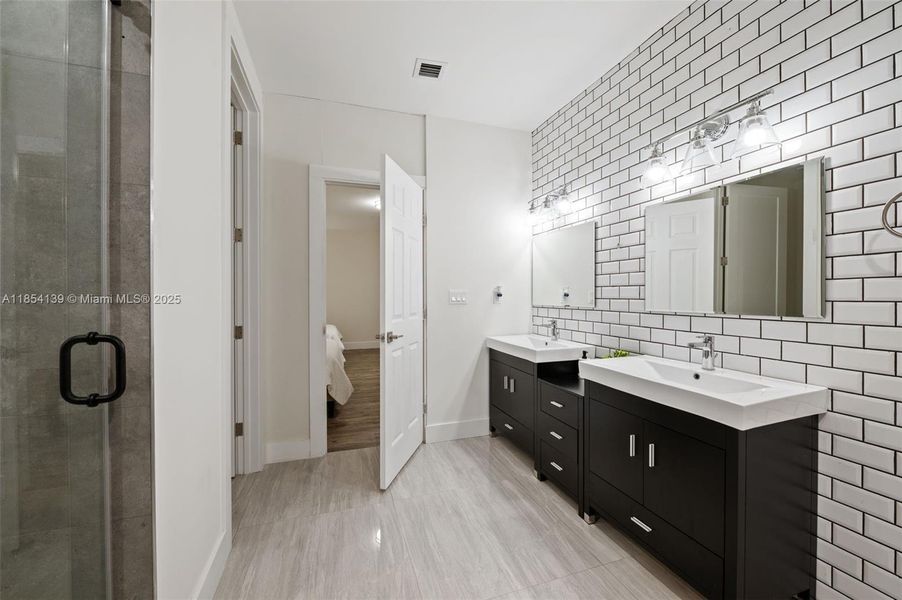 Furnished interior view inside a new home in , Miami Springs (Image 11).