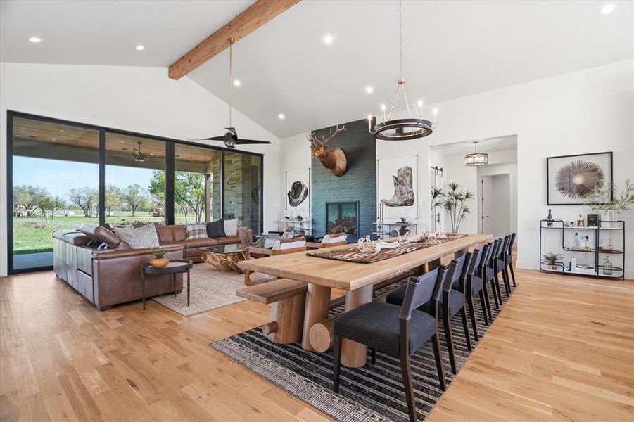 Furnished interior view inside a new home in Ranger Ridge Estates, Strawn (Image 17).