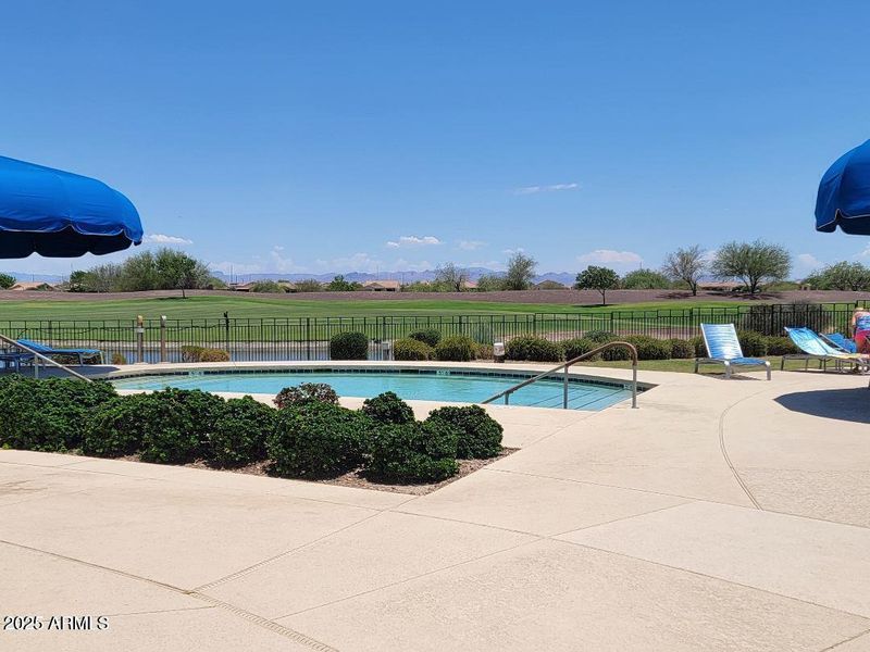 SC hot tub over golf course