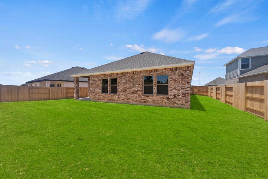 Exterior details and patio area of a home in Windcress, Cove (Image 22).