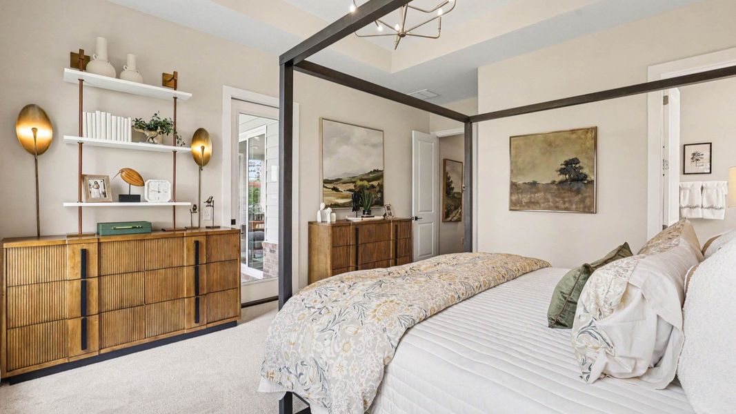 Primary suite with access to dedicated bathroom and closet for the suite