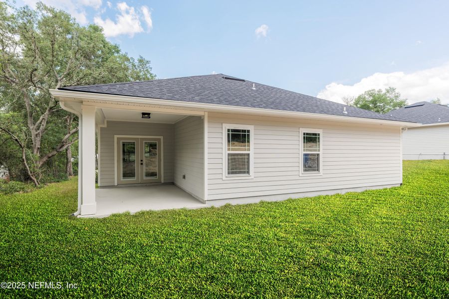 Front exterior of a new home in , Keystone Heights, FL, highlighting curb appeal (Image 2). Front exterior of a new home in , Keystone Heights, FL, highlighting curb appeal (Image 2).