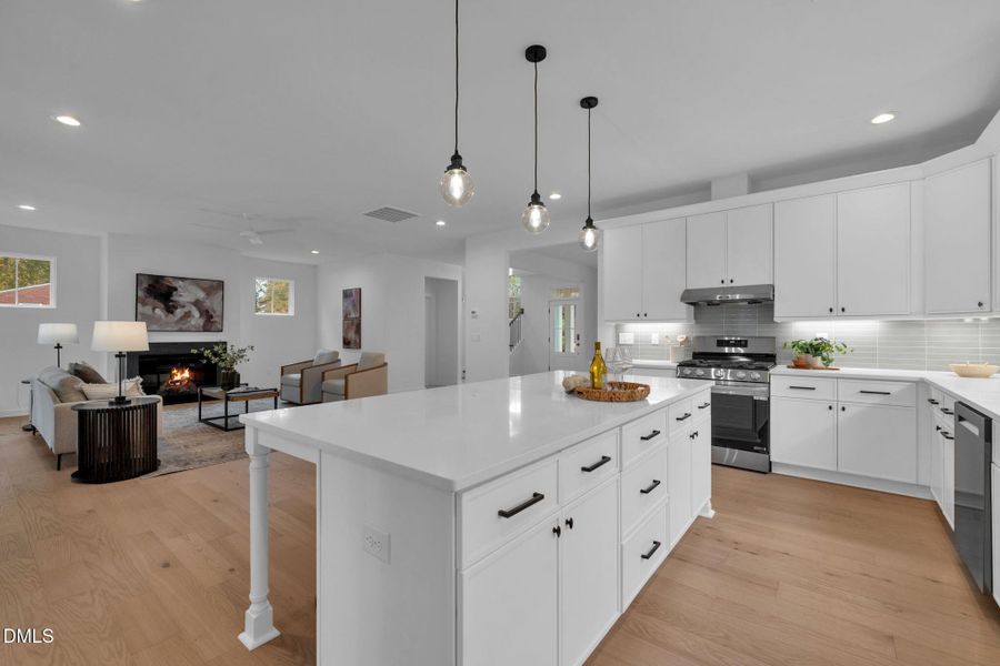 Open Kitchen + Living Room