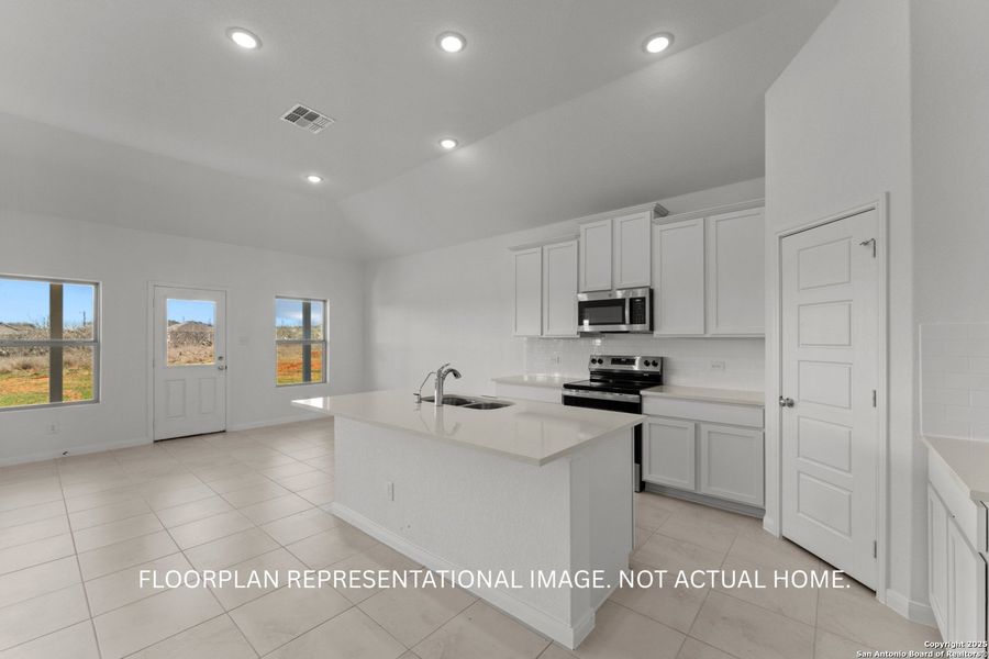 Furnished interior view inside a new home in Greenspoint Heights, Seguin (Image 6).