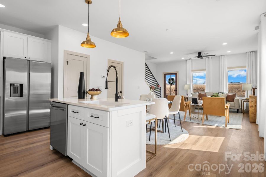 Furnished interior view inside a new home in , Hickory (Image 8).