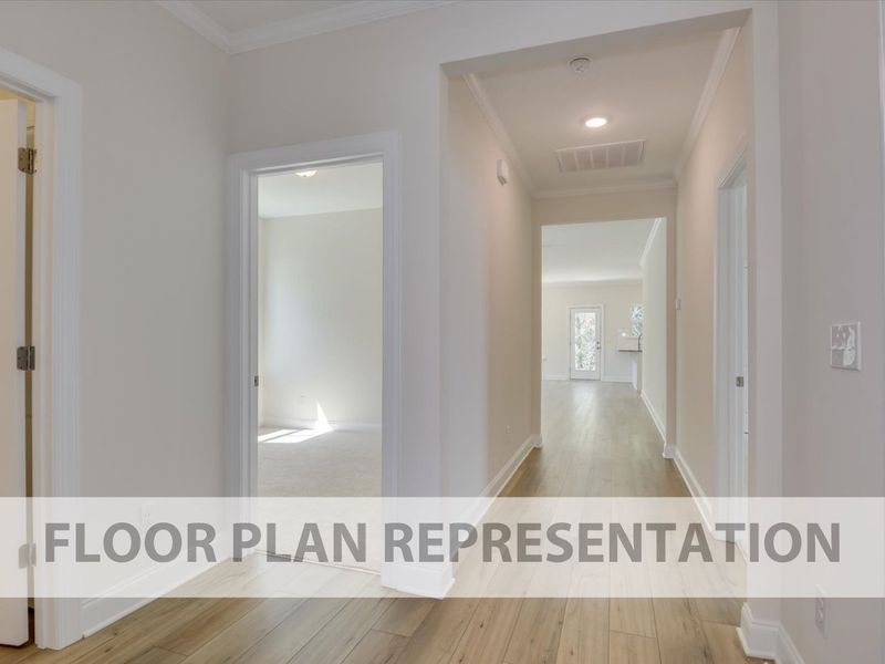 Entryway Floorplan Representation Photo | The 1490 Plan by Ivey Homes Entryway Floorplan Representation Photo | The 1490 Plan by Ivey Homes