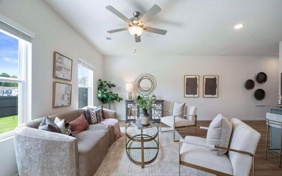 Furnished interior view inside a new home in Walden Park – The Collection, Jonesboro (Image 5).