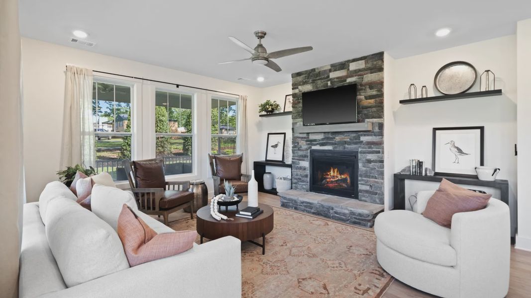 Furnished interior view inside a new home in Harrier Point, Woodruff (Image 12).