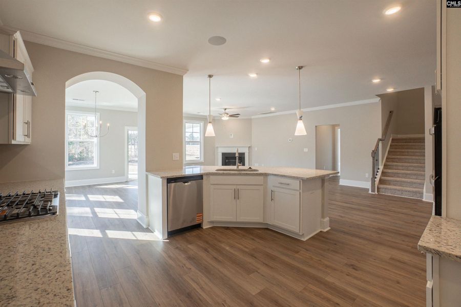 Furnished interior view inside a new home in The Cove, Sumter (Image 6).