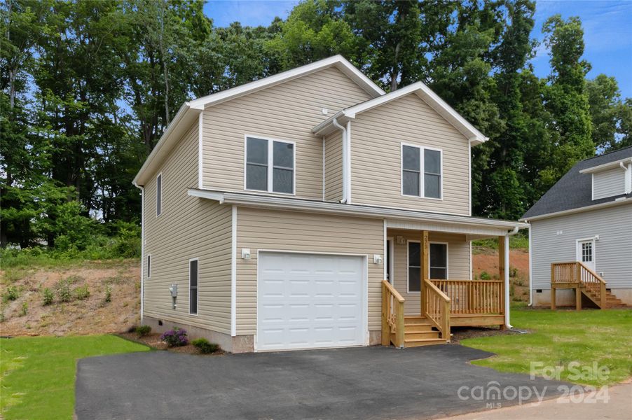 Front exterior of a new home in , Mars Hill, NC, highlighting curb appeal (Image 2).