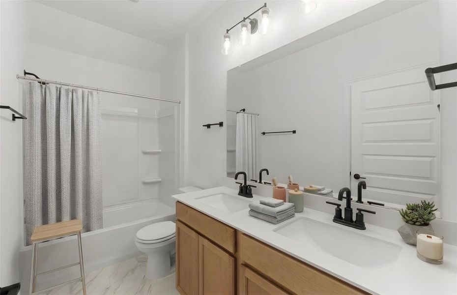 Furnished interior view inside a new home in Saddleback at Santa Rita Ranch, Liberty Hill (Image 17).