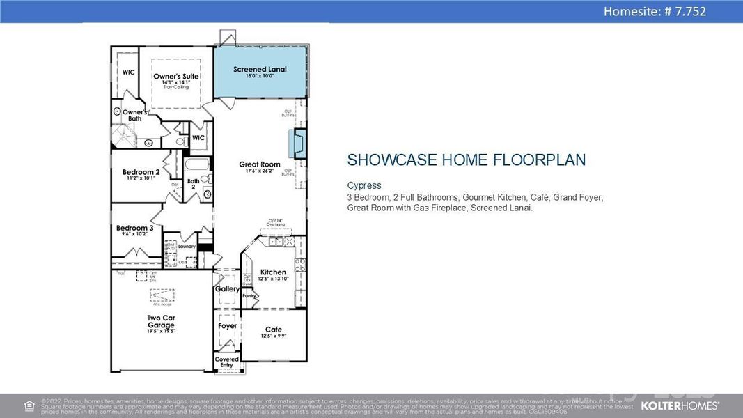 2D floor plan layout of this home in Cresswind Charlotte, Charlotte, NC (Image 3). 2D floor plan layout of this home in Cresswind Charlotte, Charlotte, NC (Image 3).