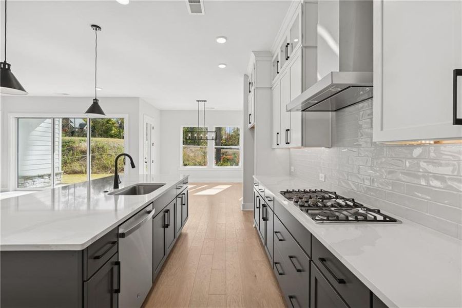 Furnished interior view inside a new home in Settingdown Farms, Cumming (Image 9).