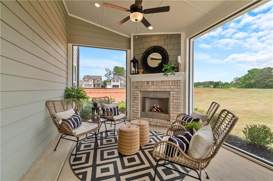 Exterior details and patio area of a home in Fowler Farms, Auburn (Image 3).