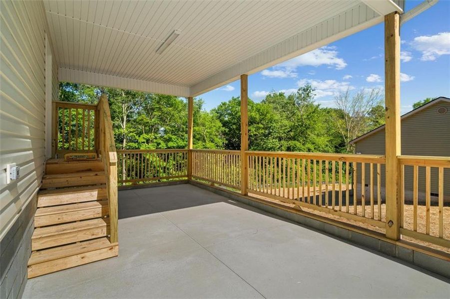 Exterior details and patio area of a home in , Calhoun (Image 27). Exterior details and patio area of a home in , Calhoun (Image 27).