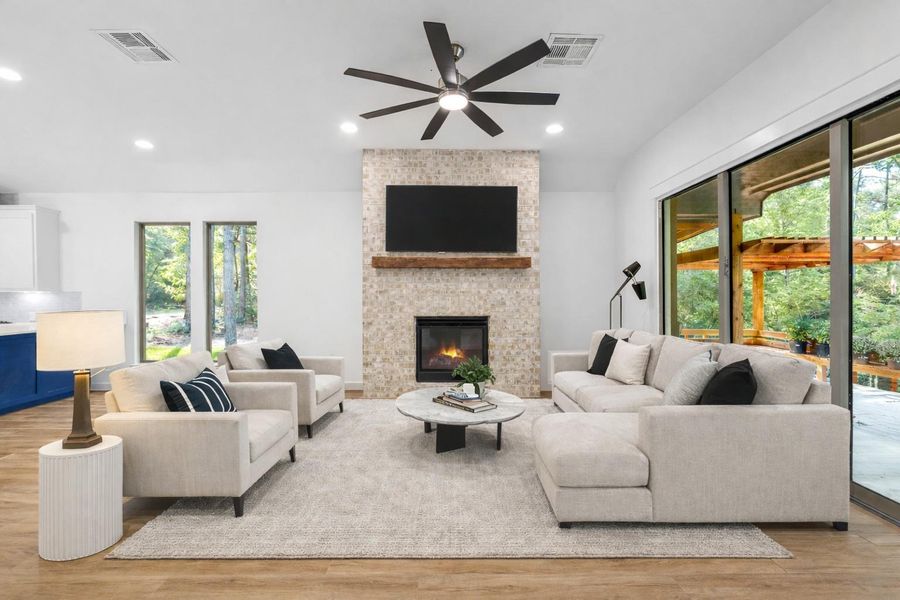 Furnished interior view inside a new home in , Livingston (Image 6).