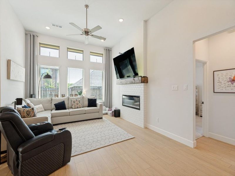 Furnished interior view inside a new home in , Anna (Image 10). Furnished interior view inside a new home in , Anna (Image 10).