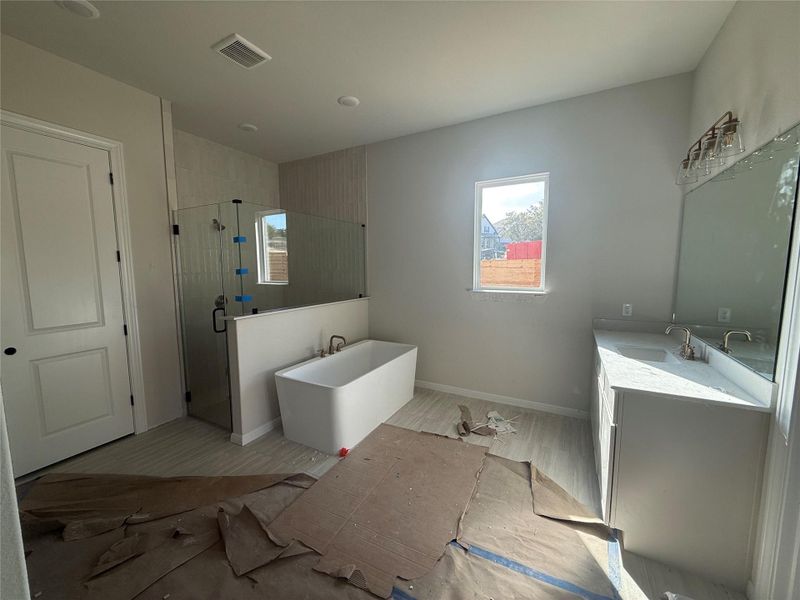 In-progress construction of a new home in Provence, Austin, TX (Image 12).