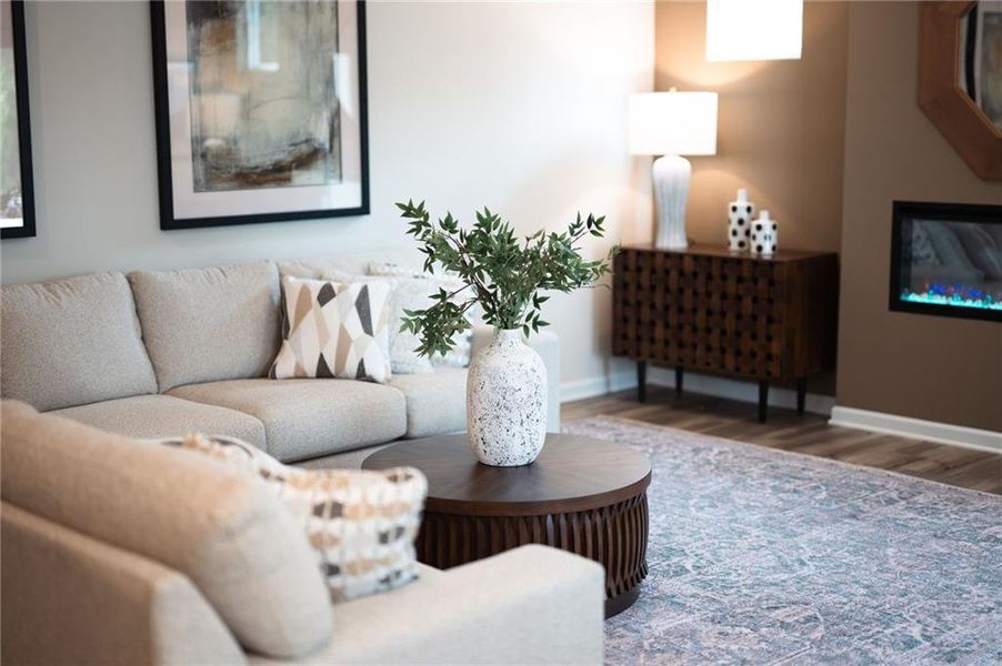 Furnished interior view inside a new home in Varnell Preserve, Dalton (Image 35). Furnished interior view inside a new home in Varnell Preserve, Dalton (Image 35).