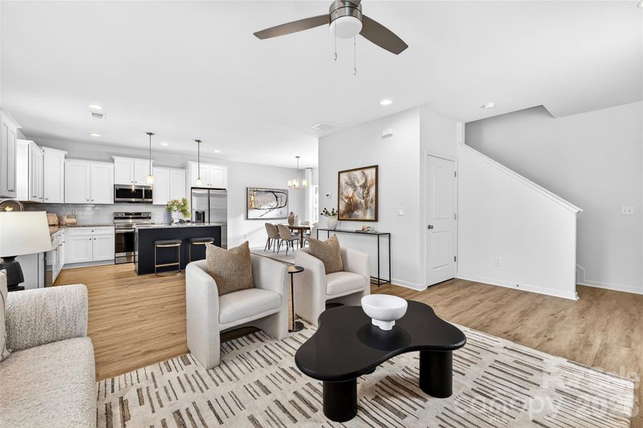 Furnished interior view inside a new home in , Charlotte (Image 16).