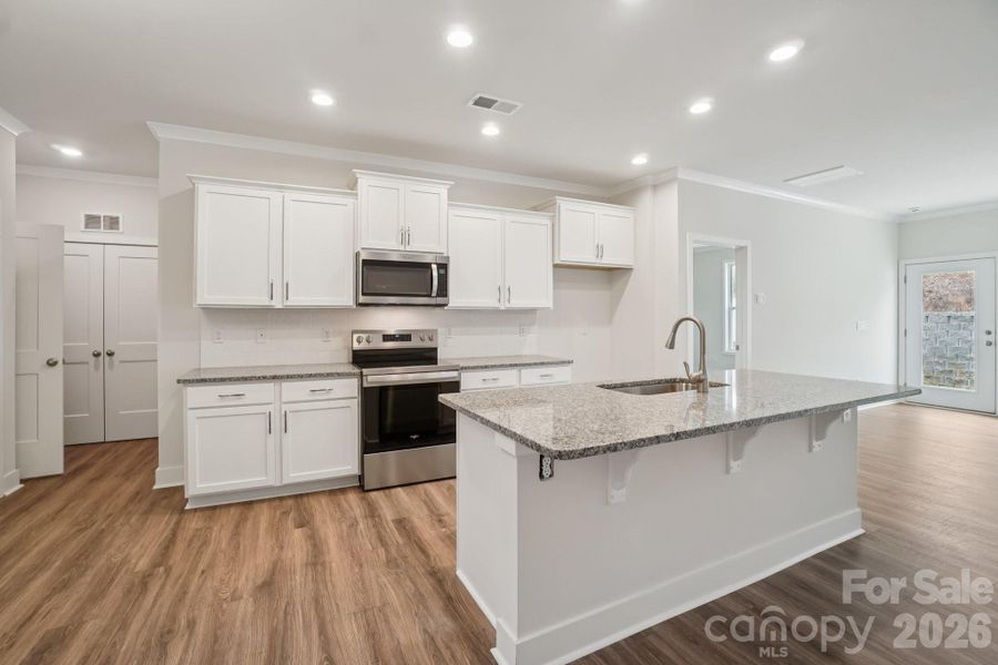 Furnished interior view inside a new home in , Weaverville (Image 12).