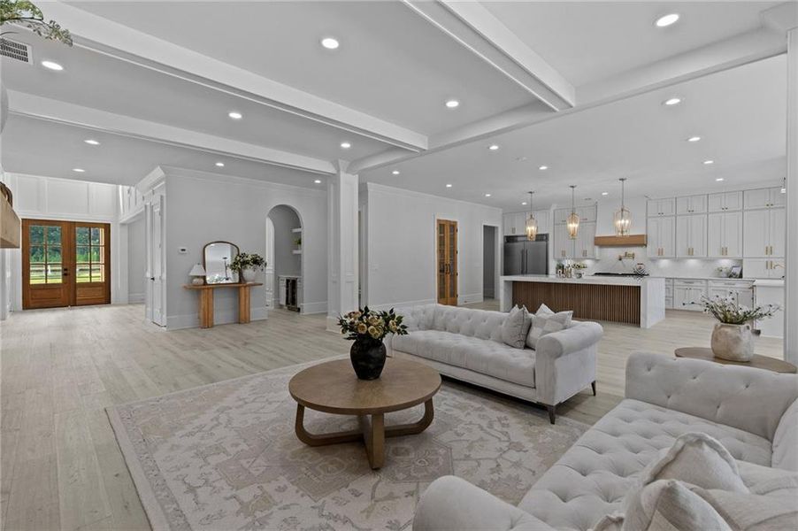 Furnished interior view inside a new home in , Dacula (Image 41).