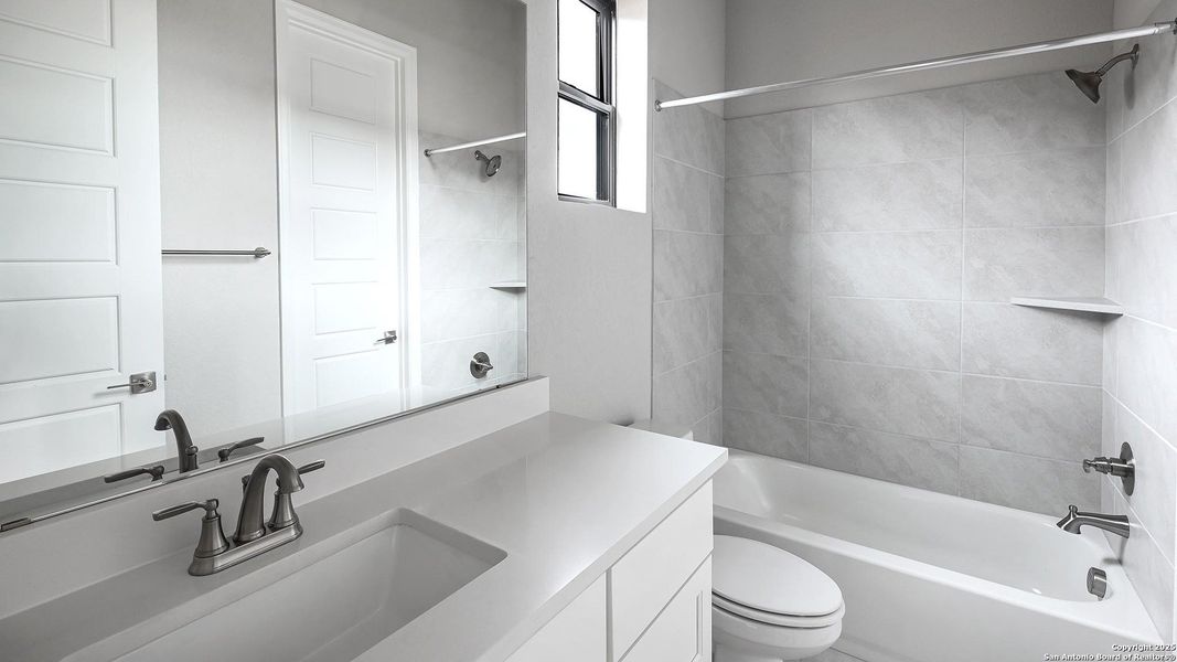 Furnished interior view inside a new home in Veramendi 60', New Braunfels (Image 7).